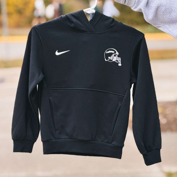 Nike® Youth Cyclones Script Helmet 2025 Black Hoodie